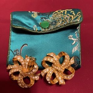 Vintage Kenneth Jay Lane Clip on Earrings from Avon